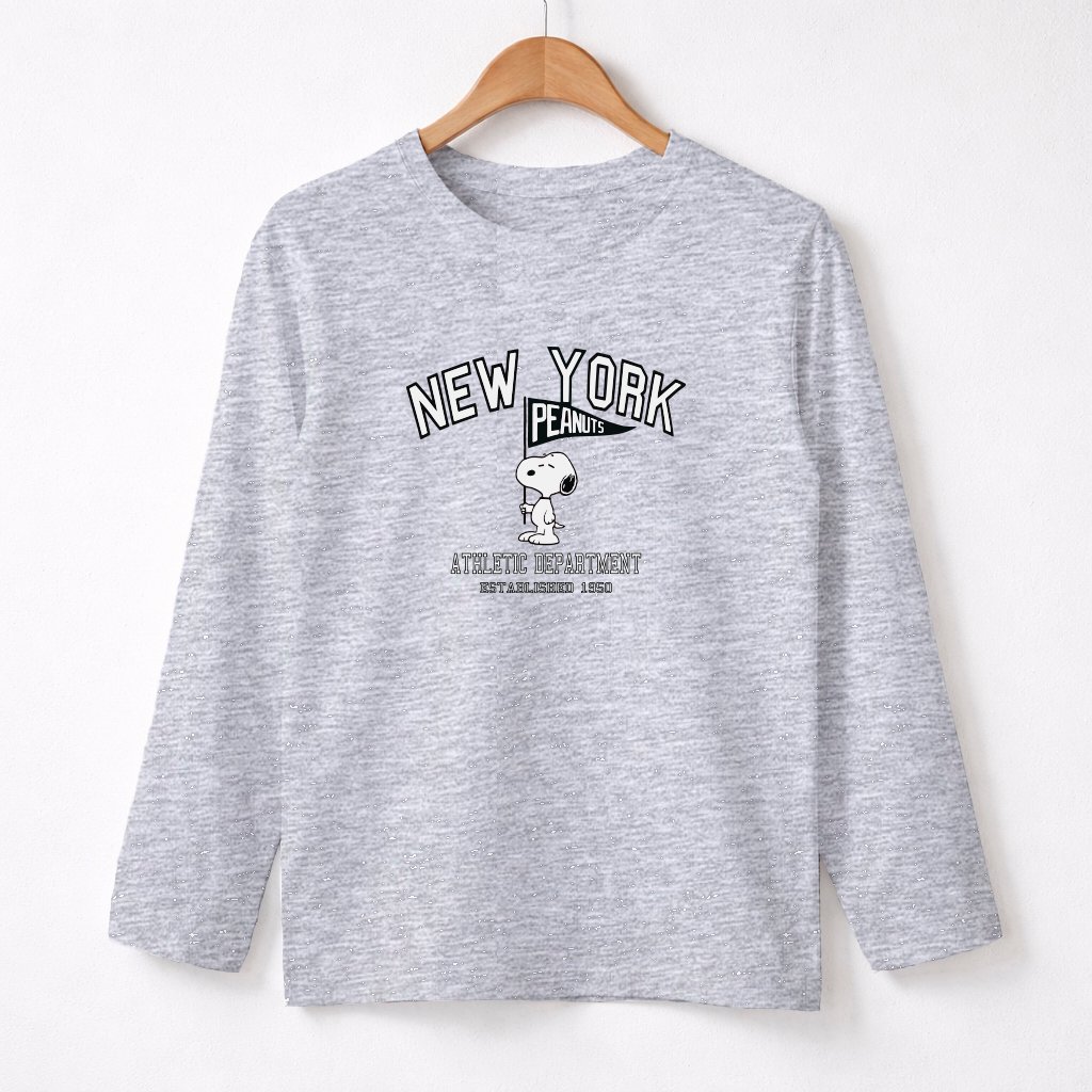 CAMISETAS CLASICAS SNOOPY NEW YORK GRIS SNOOPY PEANUTS NEW YORK - Imagen 1