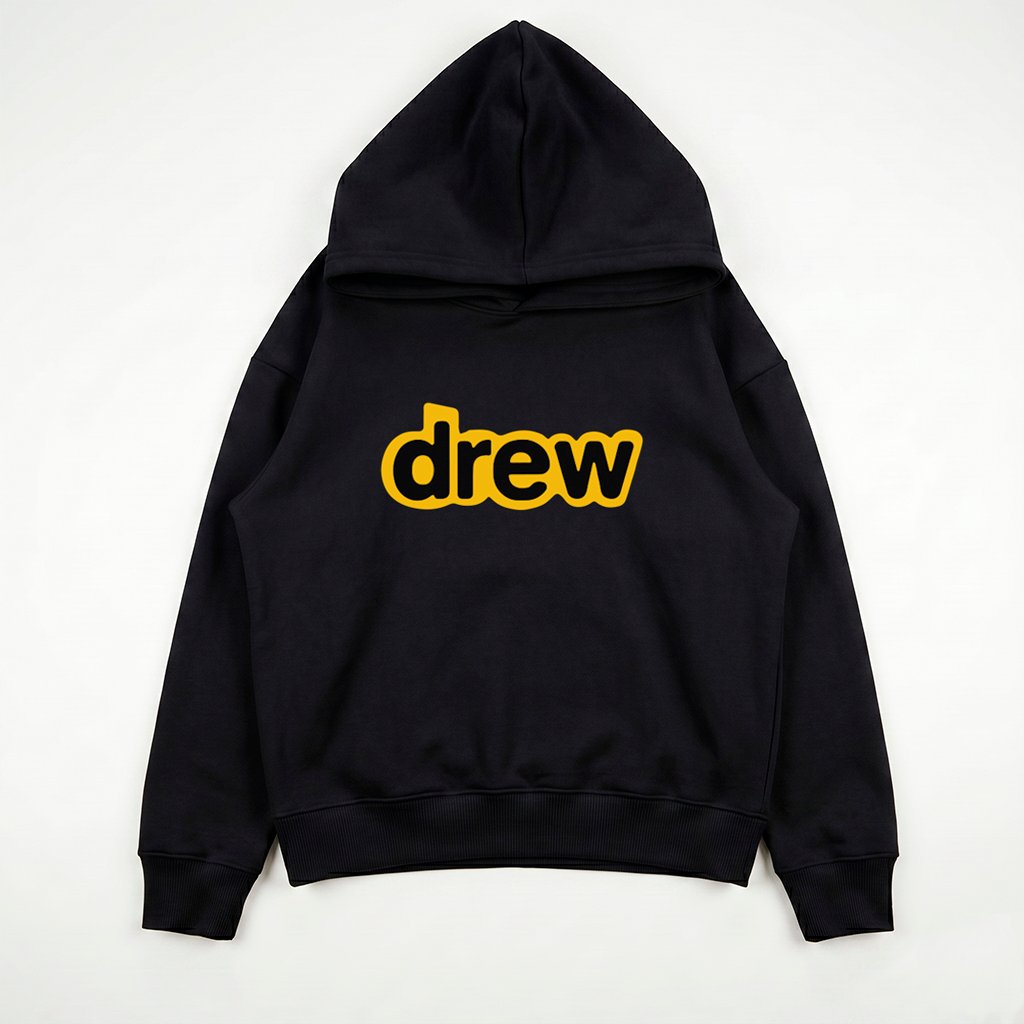 BUZO OVSIZE CAPUCHA DREW PALABRA NEGRO DREW PALABRA - Imagen 1