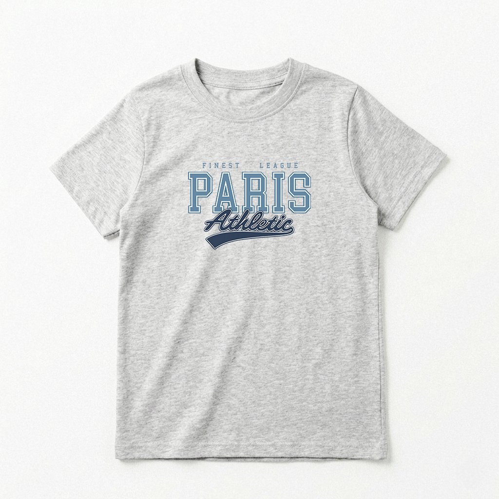 REMERA CLASICA PARIS GRIS PARIS ATHLETIC - Imagen 1