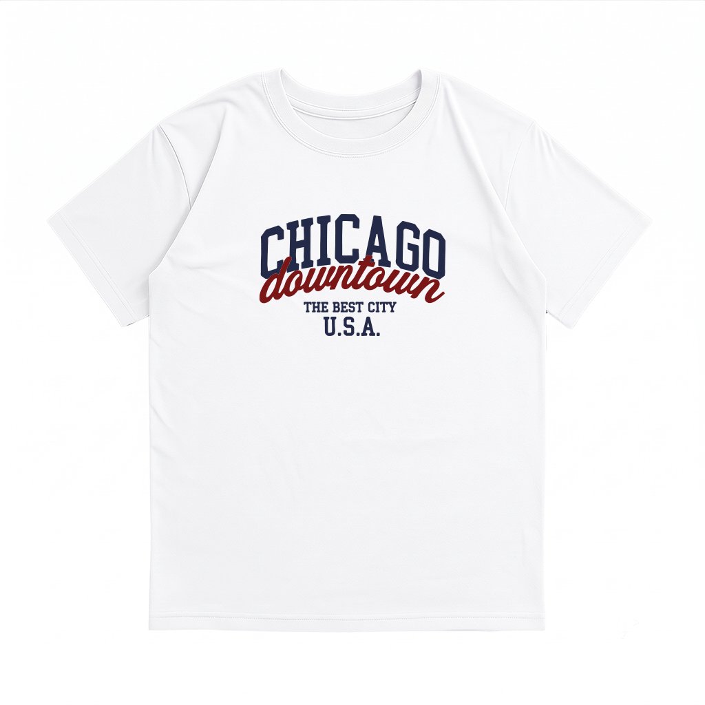 REMERA OVSIZE CHICAGO BLANCO CHICAGO - Imagen 1