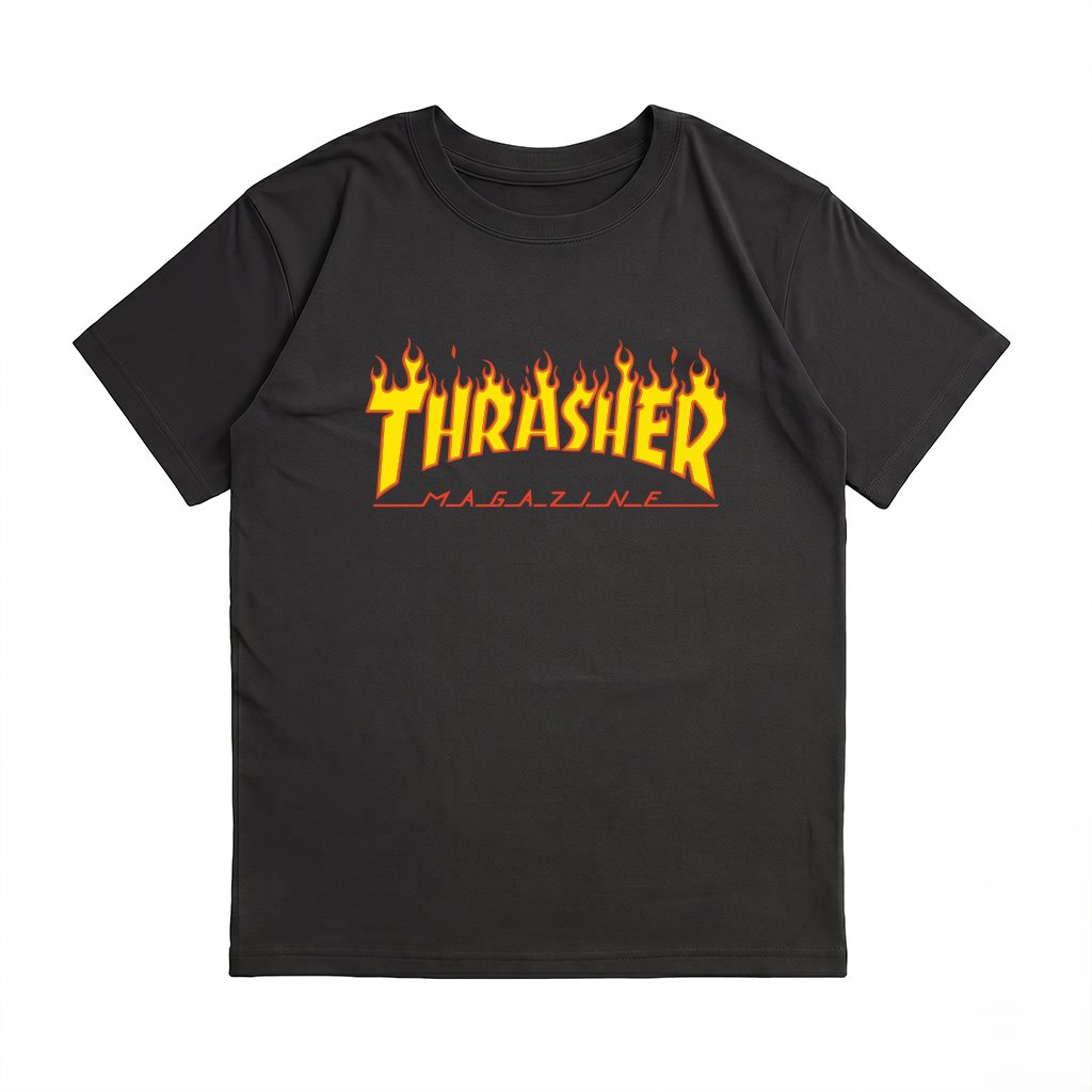 REMERA OVSIZE TRASHER NEGRO TRASHER ORIGINAL - Imagen 1